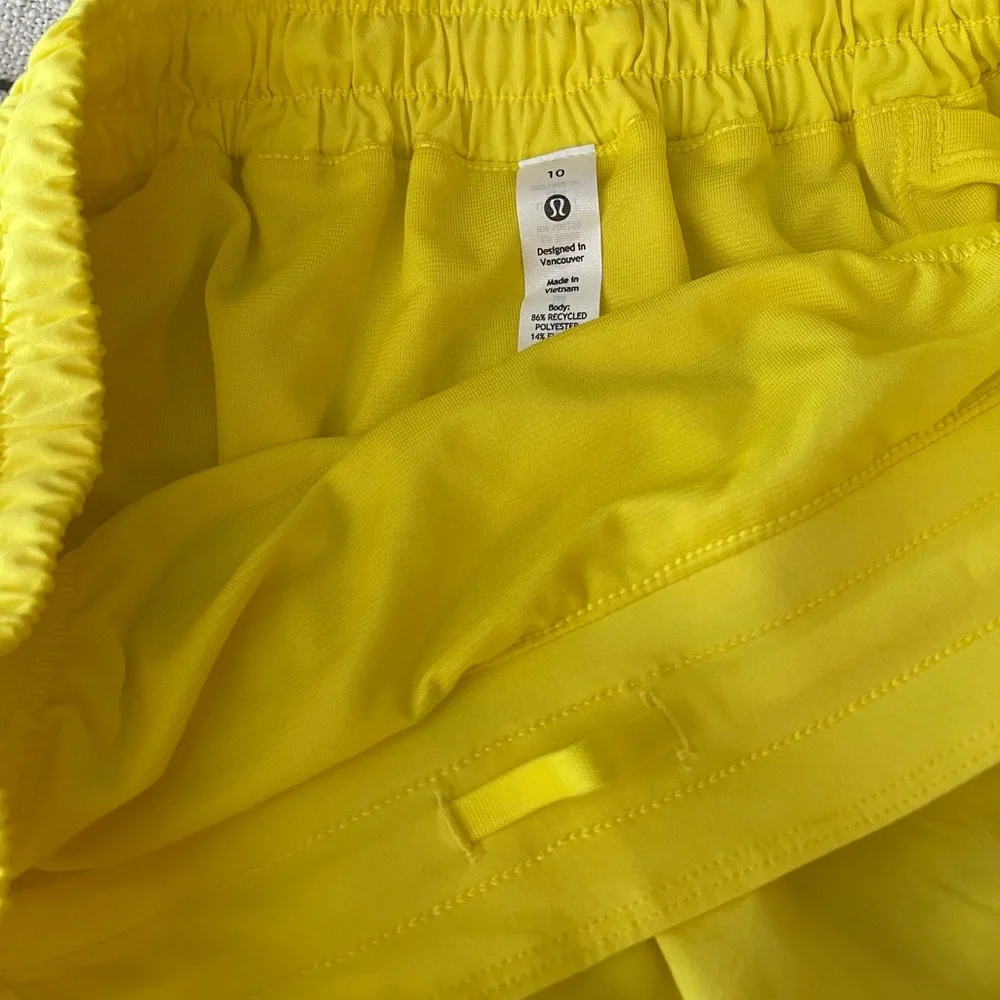 Yellow Women's Athletic Shorts - Picture 6 of 6